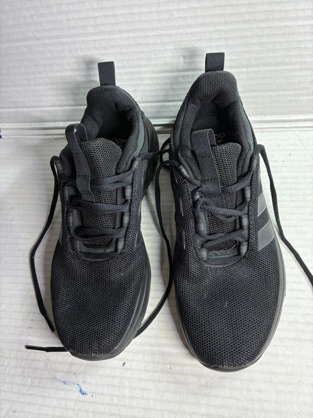 adidas Men's Black Mesh Athletic Sneakers USED SKU IG7348